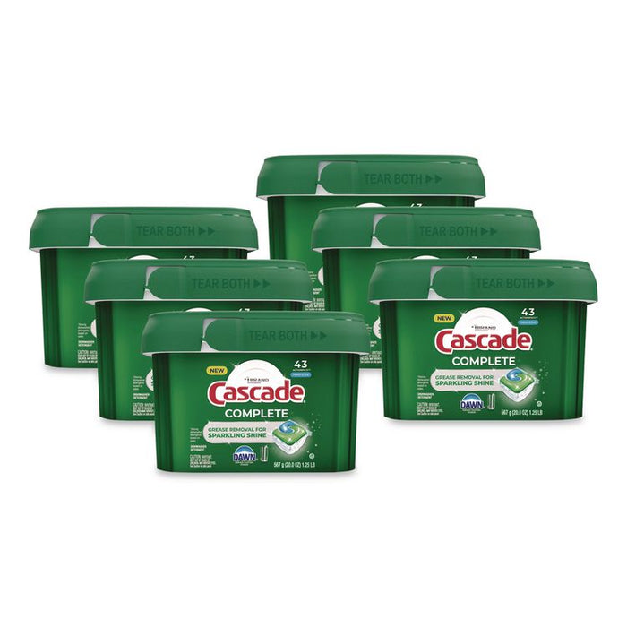 ActionPacs, Fresh Scent, 22.5 oz Tub, 43/Tub, 6 Tubs/Carton