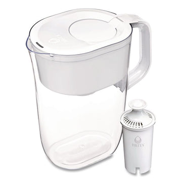Tahoe Water Pitcher with Standard Filter, 10 Cups, Clear, 2/Carton