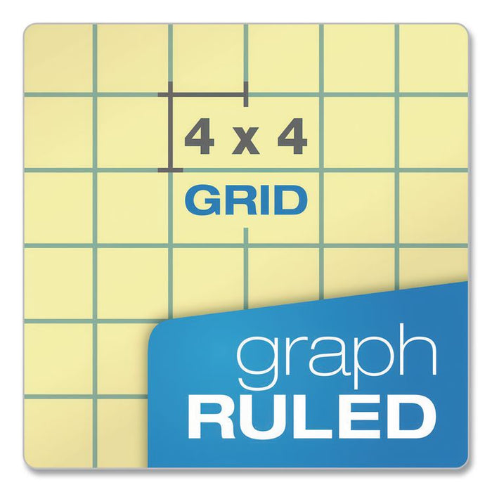 Computation Notebook, Quadrille Rule (4 sq/in), Red Cover, (75) 11.75 x 9.5 Sheets