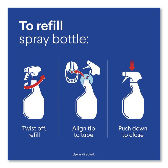 Plus Tilex Mold and Mildew Remover with Bleach, Unscented, 32 oz Spray Bottle, 9/Carton