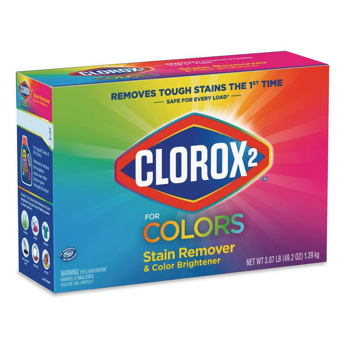 for Colors Stain Remover and Color Brightener Powder, Original Scent, 49.2 oz Box, 4/Carton