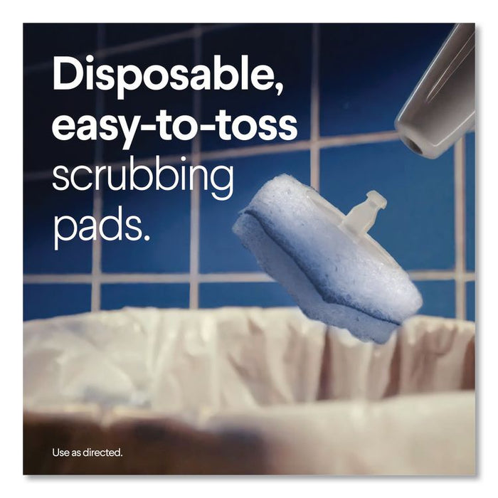 ToiletWand Disposable Toilet Cleaning System: Handle, Caddy and Refills, White, 6/Carton