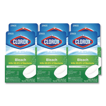 Ultra Clean Toilet Tablets Bleach, 3.5 oz Tablet, 2/Pack, 6 Packs/Carton