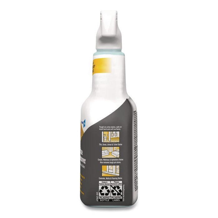 CloroxPro Urine Remover for Stains and Odors, Clean Floral Scent, 32 oz Spray Bottle, 9/Carton