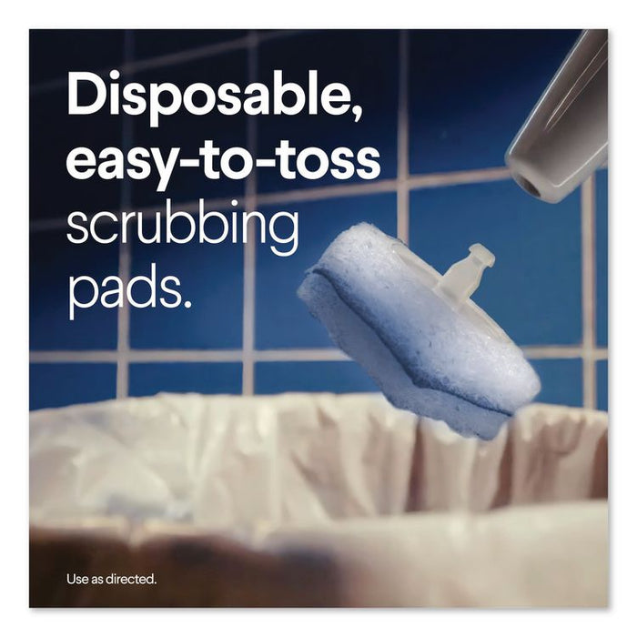 ToiletWand Toilet Cleaning Refills, Toilet Cleaning Scrubbing Pads, Blue/White, 20/Pack