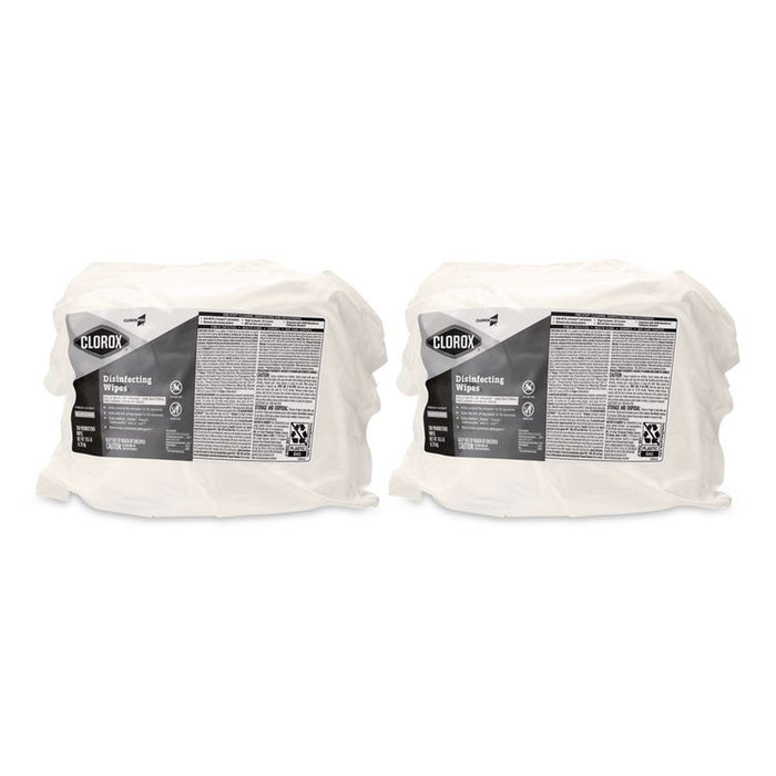 CloroxPro Disinfecting Wipes, 1-Ply, 7 x 7, Fresh Scent, White, 700/Bag Refill, 2 Bags/Carton