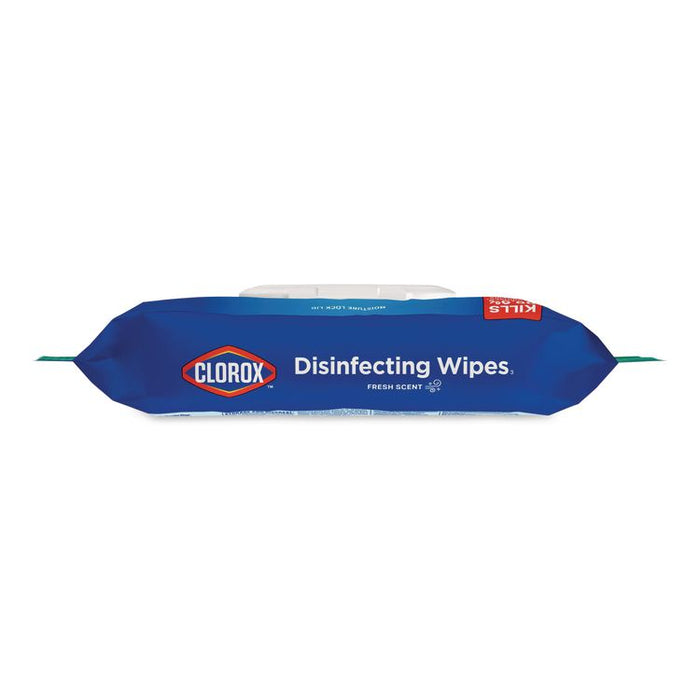Disinfecting Cleaning Wipes, Flex Pack, 1-Ply, 8 x 7, Fresh Scent, White, 75 Towels/Box, 6 Boxes/Carton