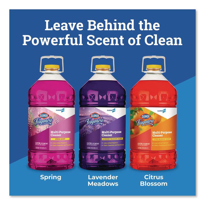 CloroxPro Fraganzia Multi-Purpose Cleaner, Spring Scent, 175 oz Bottle, 3/Carton