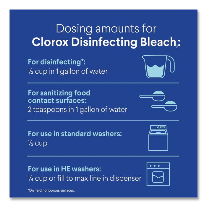 Concentrated Regular Disinfecting Bleach, Unscented, 11 oz Bottle, 28/Carton