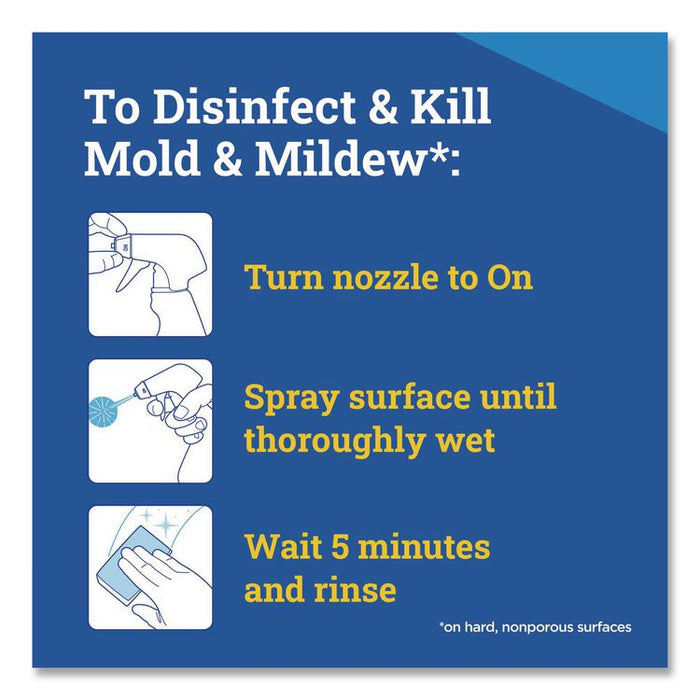 CloroxPro Disinfecting Instant Mold and Mildew Remover, Unscented, 32 oz Smart Tube Spray, 9/Carton