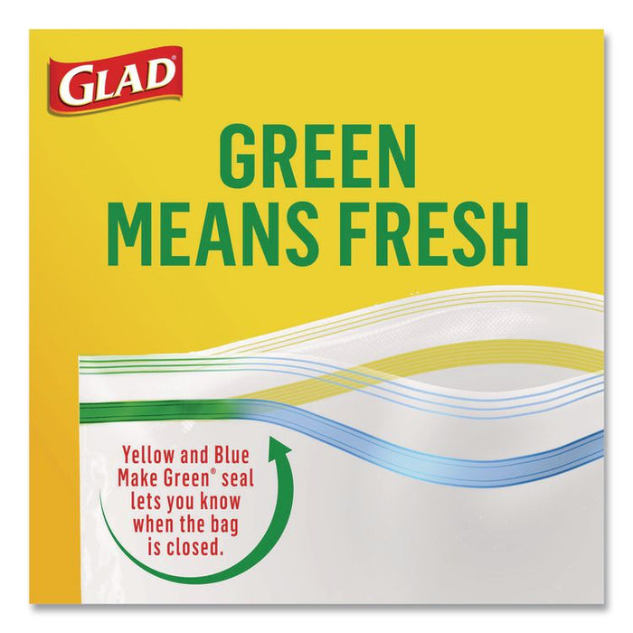 Zipper Food Storage Plastic Bags, Gallon Size, 10.75 x 10.19, Clear, 20 Bags/Box, 12 Boxes/Carton
