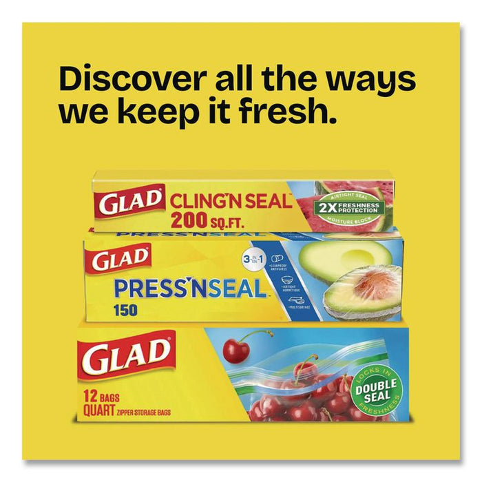 Zipper Food Storage Plastic Sandwich Bags, 6.63 x 5.88, Clear, 50 Bags/Box