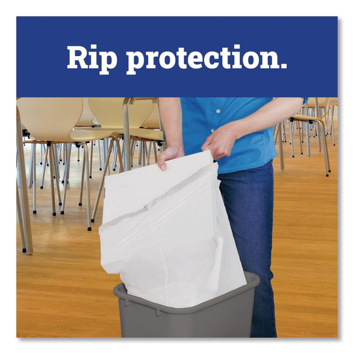CloroxPro ForceFlex Tall Kitchen Drawstring Trash Bags, 13 gal, 24 x 27.38, Gray, 100 Bags/Box, 4 Boxes/Carton