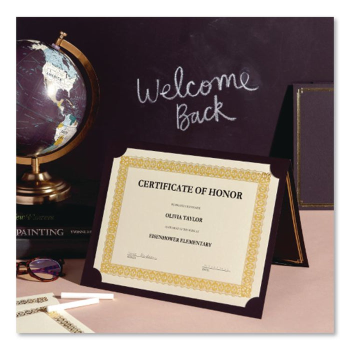 Certificates, 8.5 x 11, Ivory with Gold Border, 15/Pack