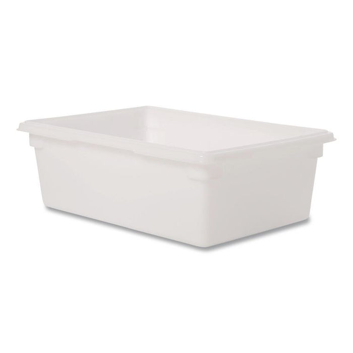 Food/Tote Boxes, 12.5 gal, 18 x 9 x 9, Plastic, White