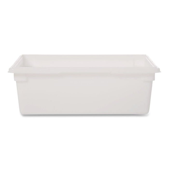 Food/Tote Boxes, 12.5 gal, 18 x 9 x 9, Plastic, White