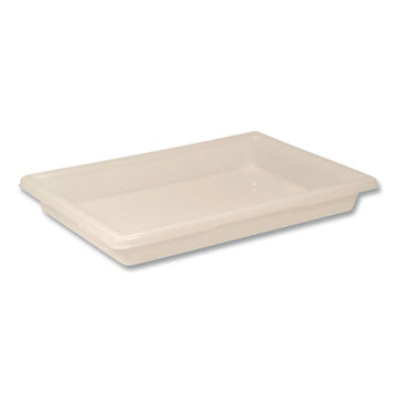 Food/Tote Boxes, 5 gal, 18 x 3.5 x 3.5, Plastic, White