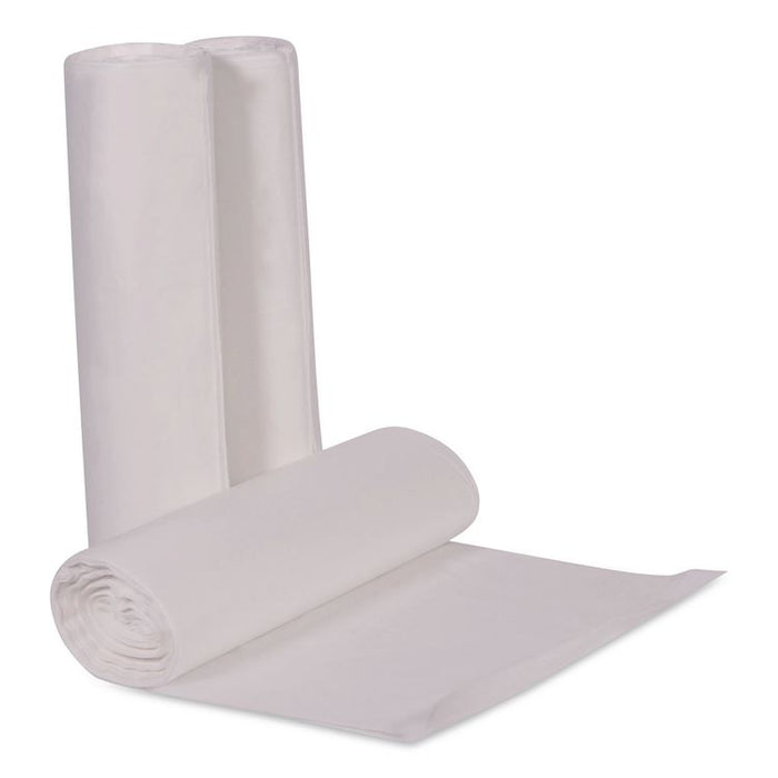 Linear Low-Density Can Liners, 55 gal, 0.7 mil, 43" x 47", Clear, 100/Carton