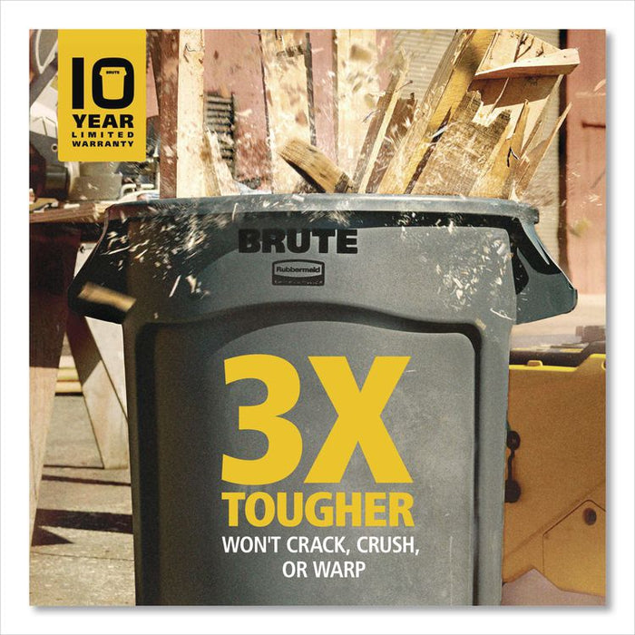 BRUTE Recycling Container, 20 gal, Resin, Blue