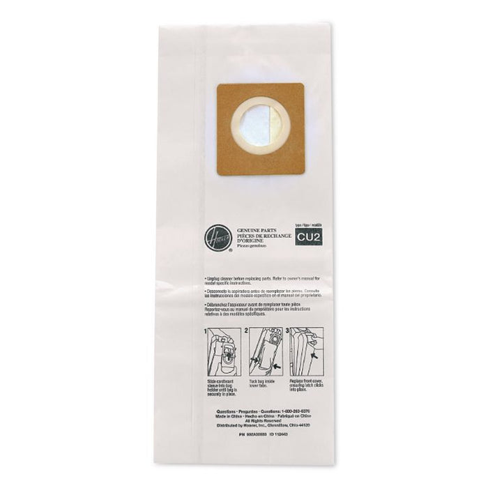 Disposable Vacuum Bags, Standard CU2, 10/Pack