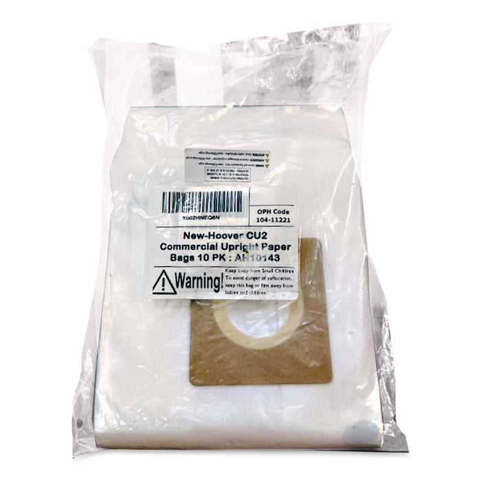 Disposable Vacuum Bags, Standard CU2, 10/Pack