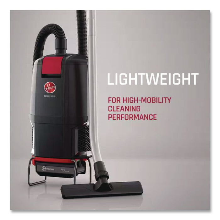 HVRPWR 40V Cordless Backpack Vacuum, Battery Sold Separately, 6 qt Tank Capacity, Black/Red