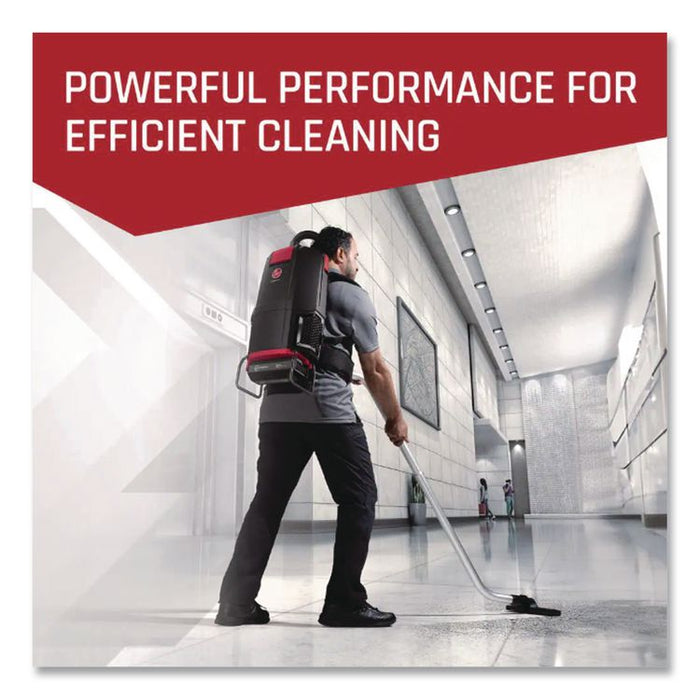 HVRPWR 40V Cordless Backpack Vacuum, Battery Sold Separately, 6 qt Tank Capacity, Black/Red