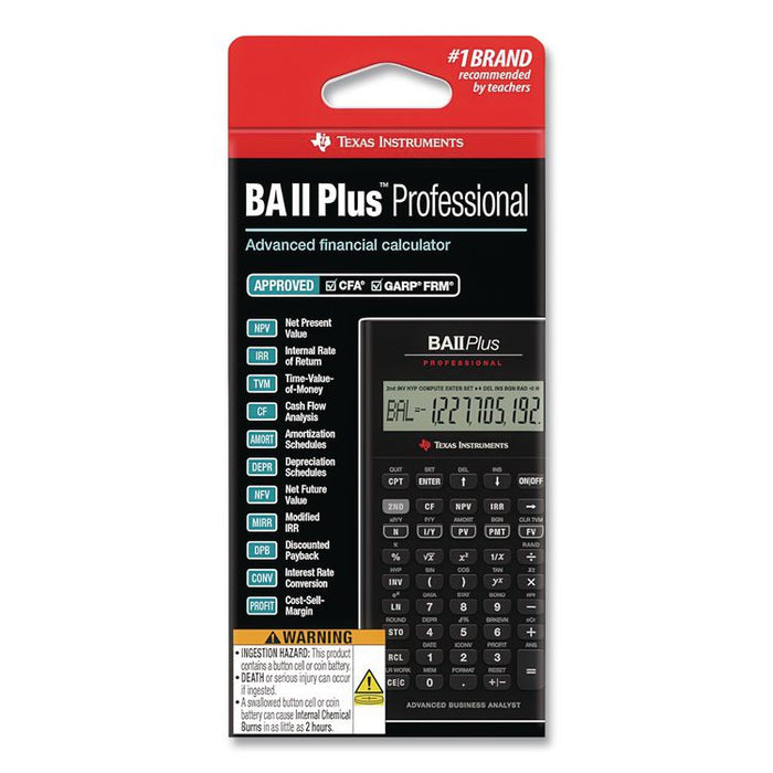 BAIIPlus PRO Financial Calculator, 10-Digit LCD
