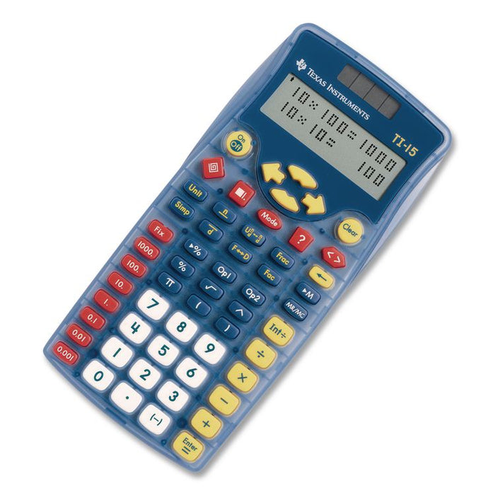 TI-15 Explorer Elementary Calculator, 11-Digit LCD