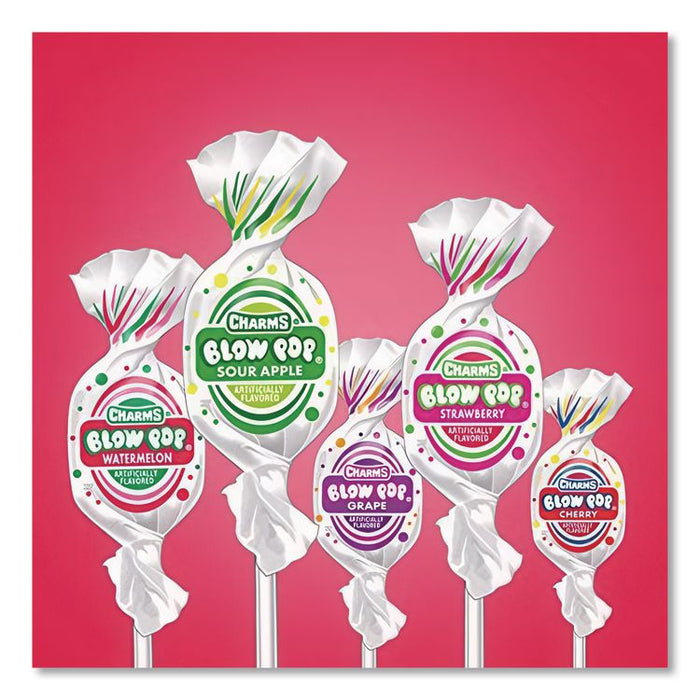 Blow Pops, 0.8 oz, Assorted Fruity Flavors, 100/Box