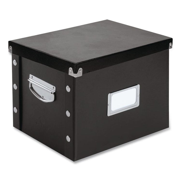 File Box, Letter Files, 11.75" x 9.75" x 9.5", Black