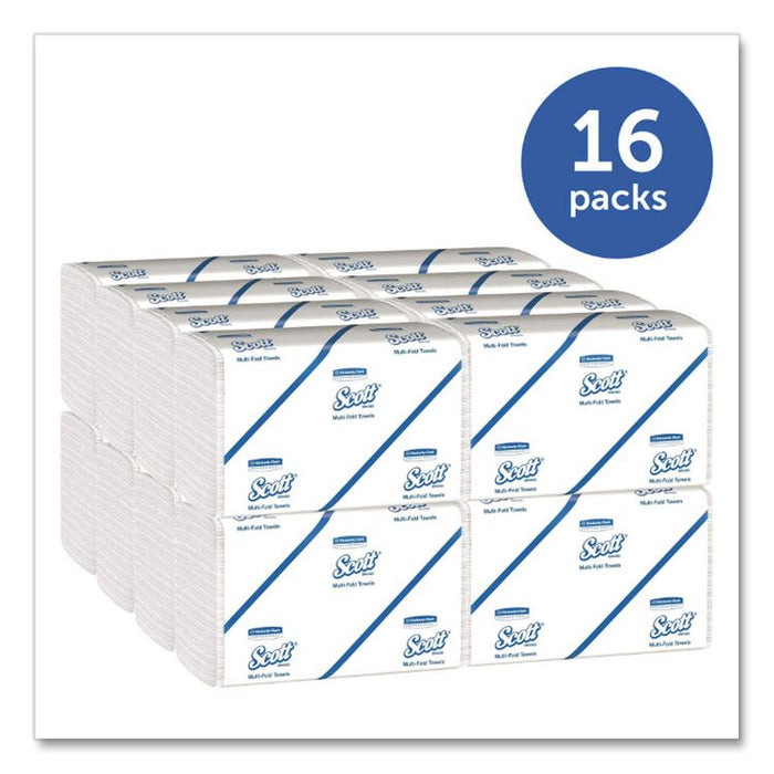Multi-Fold Towels, Absorbency Pockets, 1-Ply, 9.2 x 9.4, 250/Pack, 16 Packs/Carton