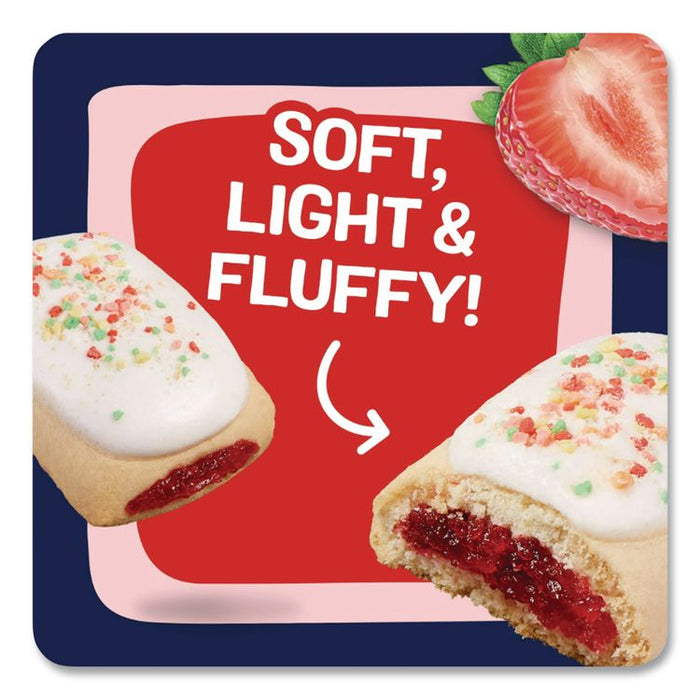 Pop Tarts Bites, Frosted Strawberry, 3.5 oz Bag, 6/Carton