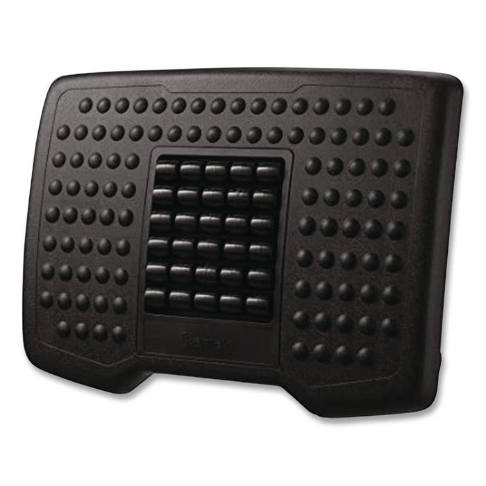 Premium Adjustable Footrest with Rollers, Plastic, 18w x 13d x 4 to 6.5h, Black