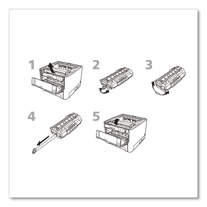 Compatible CE505A(M) (05AM) MICR Toner, 2,300 Page-Yield, Black