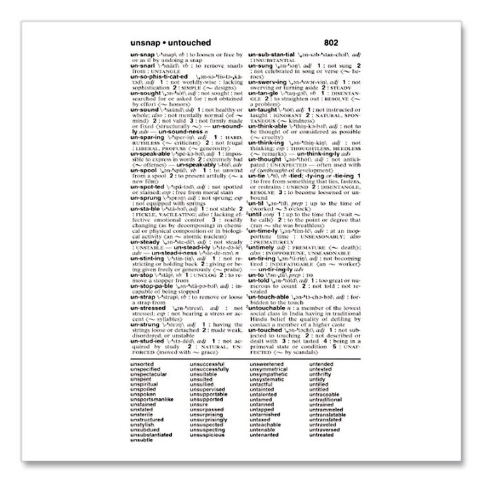 Merriam-Webster Dictionary, Revised Edition, Paperback, 960 Pages