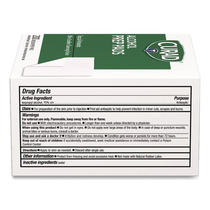 Alcohol Swabs, 1 x 1, 200/Box