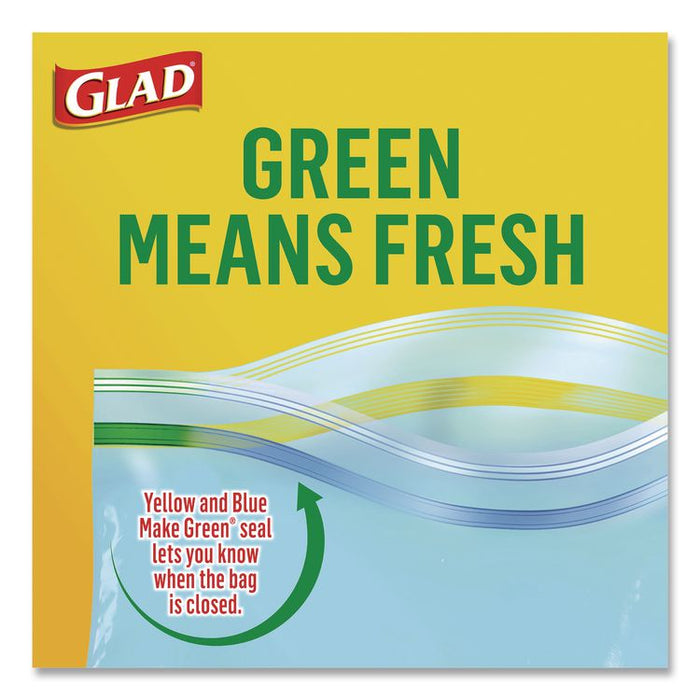 Zipper Food Storage Plastic Bags, Gallon Size, 10.75 x 10.38, Clear, 15 Bags