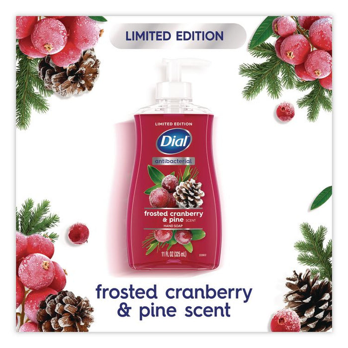 Antibacterial Liquid Hand Soap, Limited Edition, Frosted Cranberry and Pine Scent, 11 oz Pump Bottle