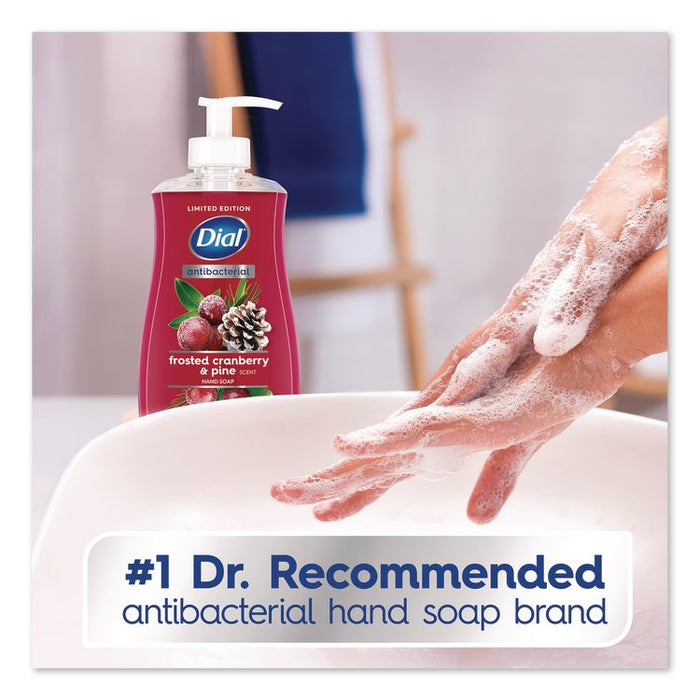 Antibacterial Liquid Hand Soap, Limited Edition, Frosted Cranberry and Pine Scent, 11 oz Pump Bottle