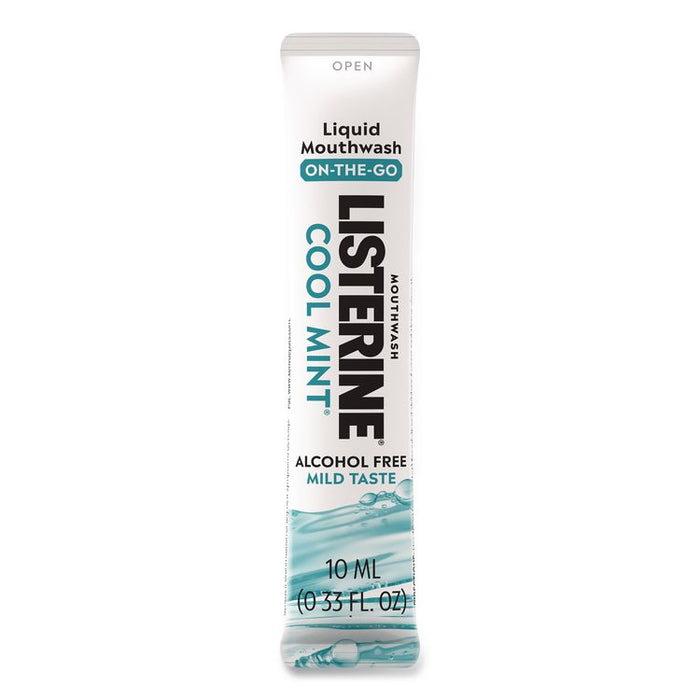 On-The-Go Mouthwash, Cool Mint Flavor, 0.33 oz Packet, 15/Pack
