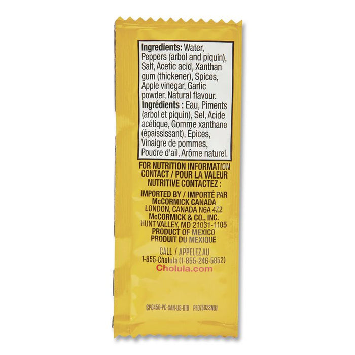 Original Hot Sauce Packets, 0.25 oz Packet, 200/Carton
