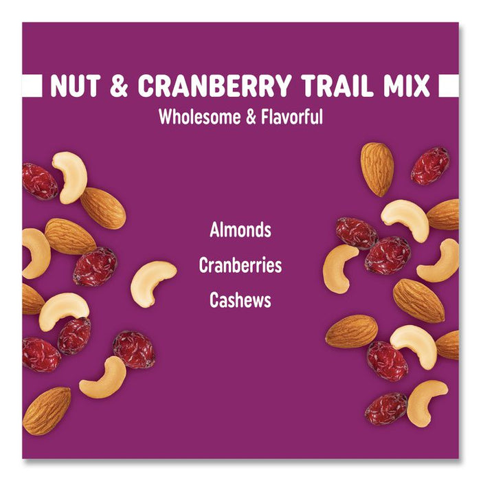 Nut and Cranberry Trail Mix, 1.5 oz Packet, 48/Box