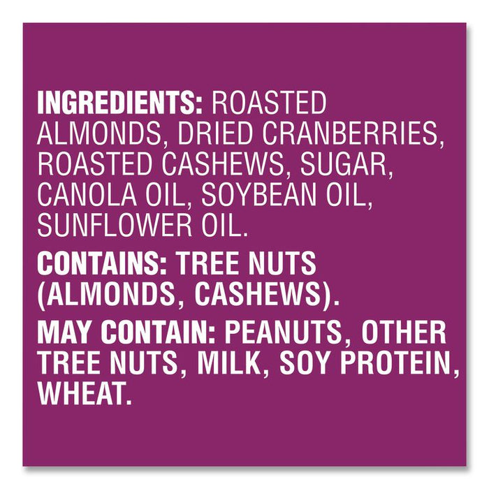 Nut and Cranberry Trail Mix, 1.5 oz Packet, 48/Box