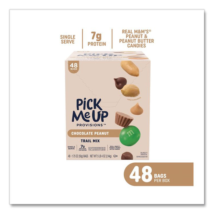 Chocolate Peanut Trail Mix, 1.75 oz Packet, 48/Box