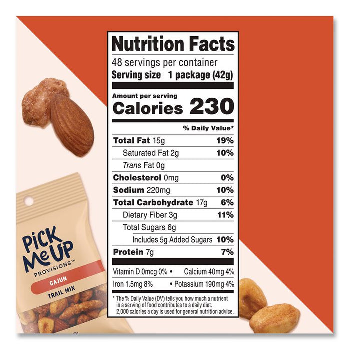 Cajun Trail Mix, 1.5 oz Packet, 48/Box
