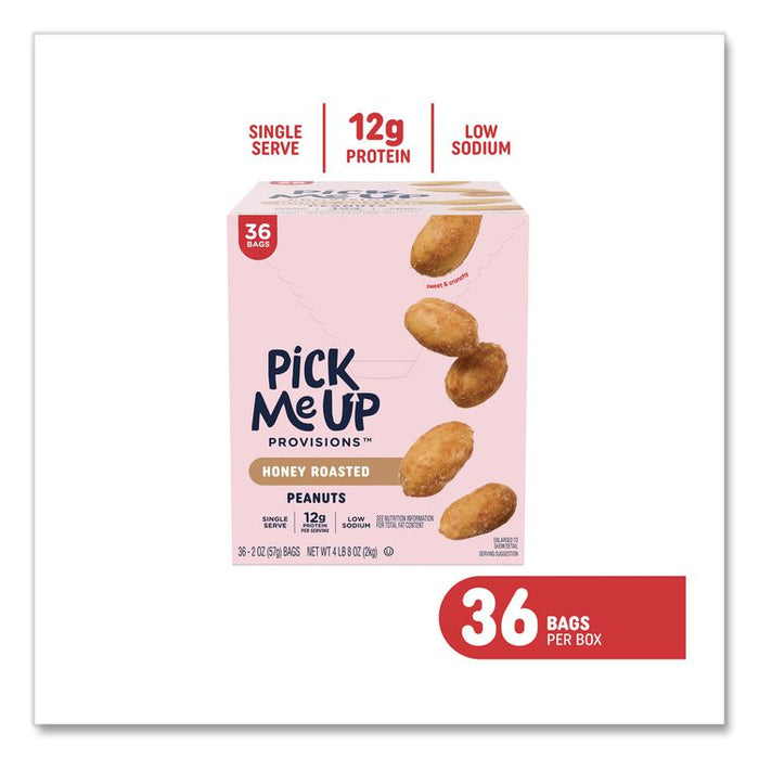 Honey Roasted Peanuts, 2 oz Packet, 36/Box