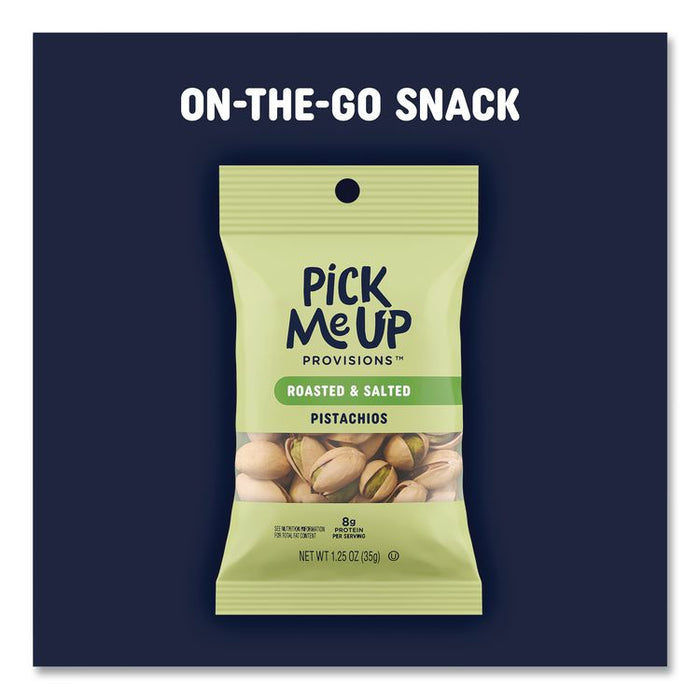 Roasted and Salted Pistachios, In Shell, 1.25 oz Packet, 36/Box
