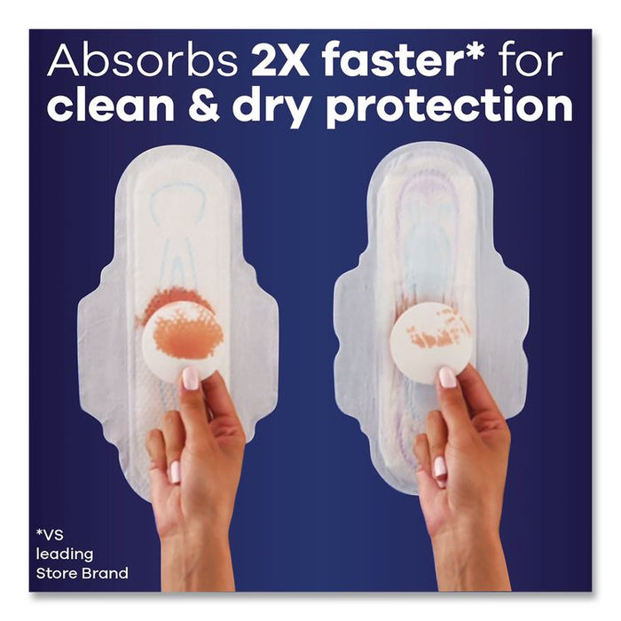 Ultra Thin Overnight Pads with Wings, Size 4, Overnight Absorbency, 16/Pack, 6 Packs/Carton