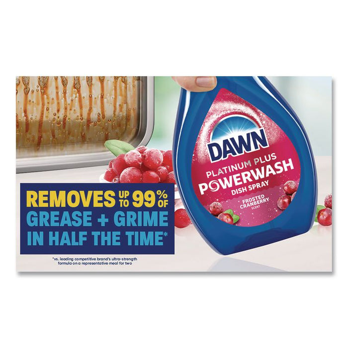 Platinum Plus Powerwash Dish Spray, Frosted Cranberry Scent, 16 oz Spray Bottle